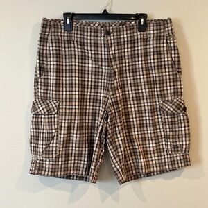 Timberland Cargo Shorts Mens 36 Brown Cotton Work Casual Outdoor Hiking